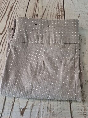 Attyre Polka Dot Pull On Pants Embroidered Detail Size 10